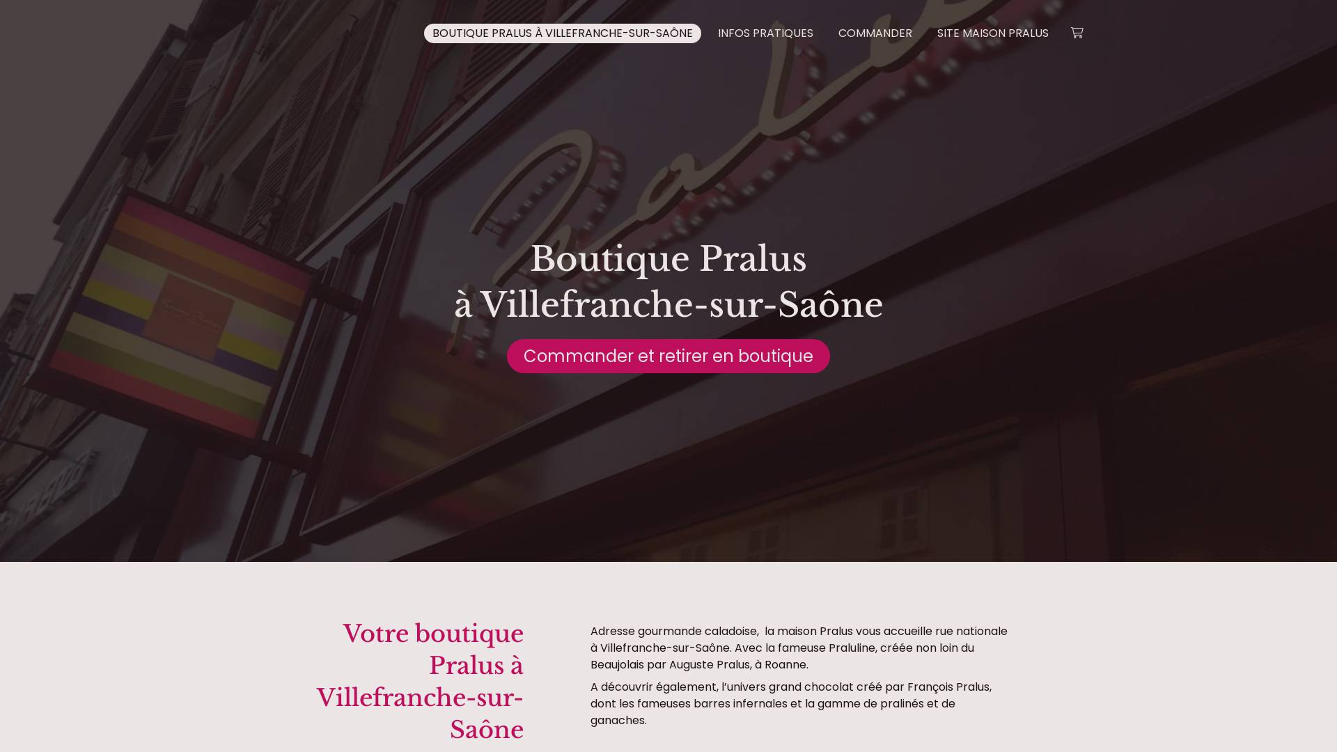 Boutique Pralus à Villefranche-sur-Saône - Maître chocolatier, Praluline...