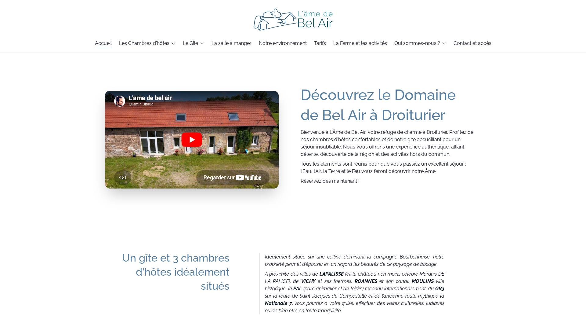 Gîte Ame de Bel Air